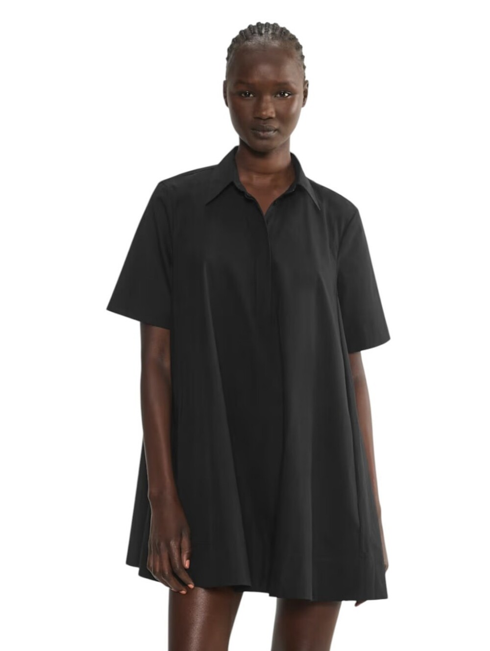 Aritzia Babaton Resolute Poplin Dress Women's Large Black